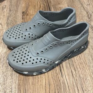 Natives- grey with camo bottoms